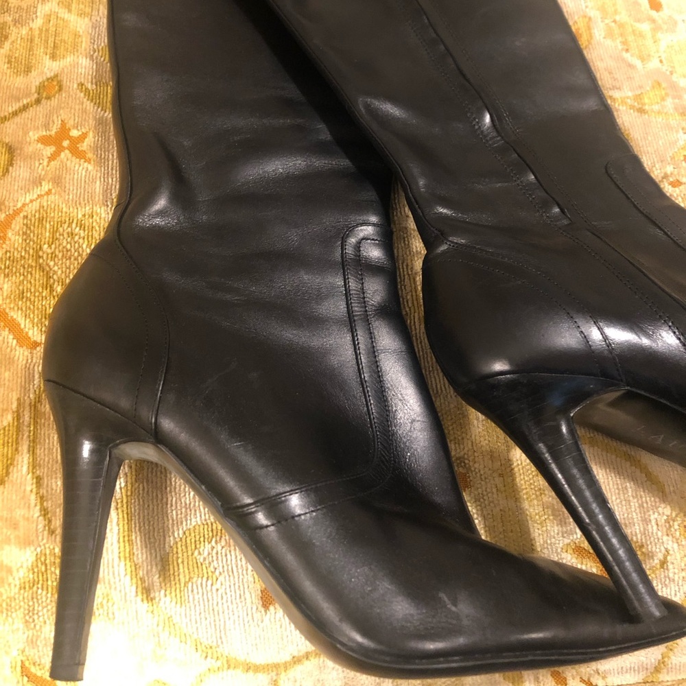 SOLD Ralph Lauren Black Leather Boots